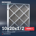 10x20x1/2 Half Inch Panel MERV 7 Air Filter — Ironside