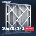 10x30x1/2 Half Inch Panel MERV 8 Air Filter — Ironside