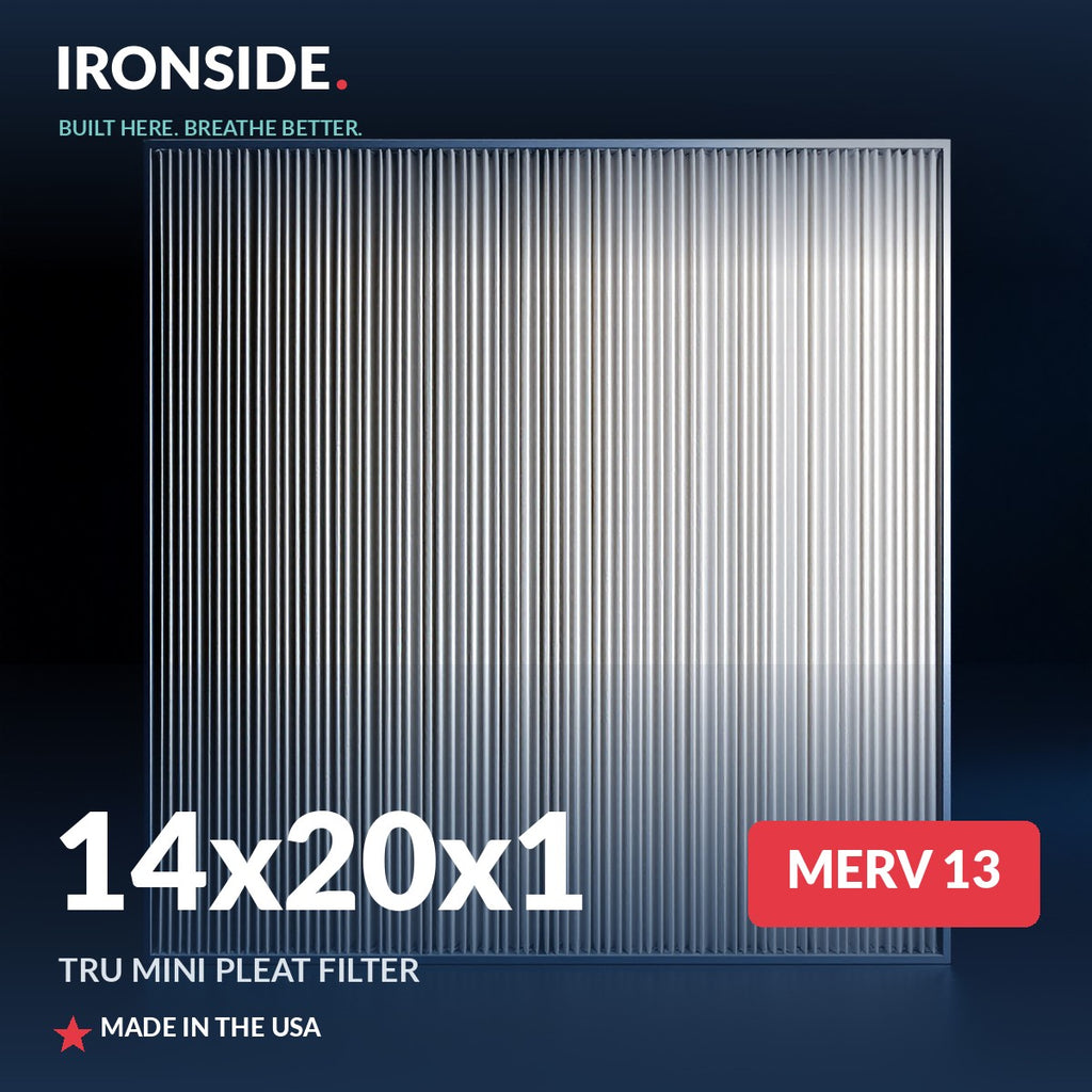 14x20x1 MERV 13 Tru Mini Pleat Air Filter — Ironside