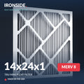 14x24x1 MERV 8 Tru Mini Pleat Air Filter — Ironside