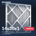 14x30x1 MERV 8 Tru Mini Pleat Air Filter — Ironside