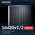 16x20x1/2 Half Inch Panel MERV 13 Air Filter — Ironside