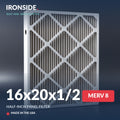 16x20x1/2 Half Inch Panel MERV 8 Air Filter — Ironside