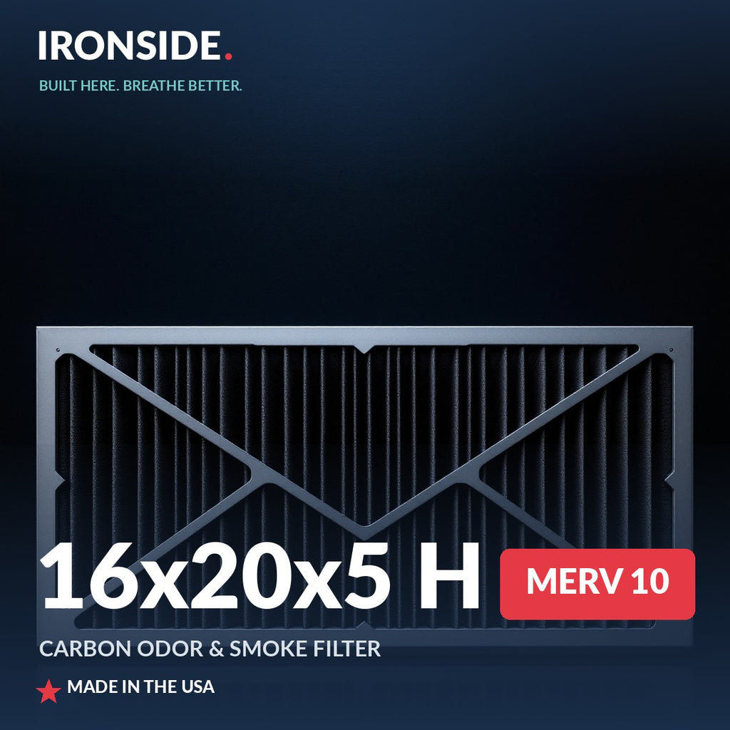 16x20x5 H MERV 10 P + Carbon Air Filter — Ironside