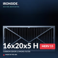 16x20x5 H MERV 15 + Carbon Air Filter — Ironside