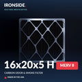 16x20x5 H MERV 8 P + Carbon Air Filter — Ironside