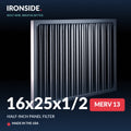 16x25x1/2 Half Inch Panel MERV 13 Air Filter — Ironside