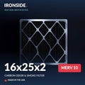 16x25x2 MERV 10 P + Carbon Air Filter — Ironside