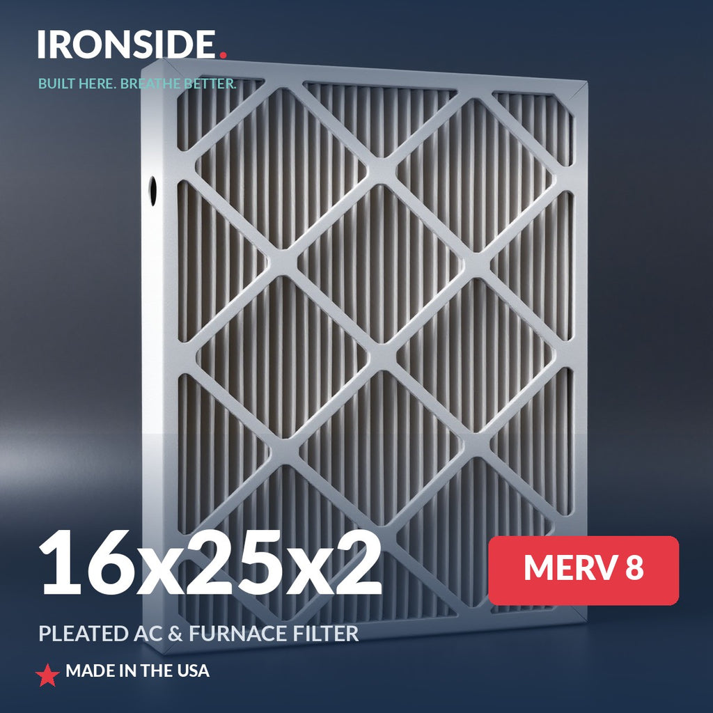 16x25x2 MERV 8 Air Filter — Ironside