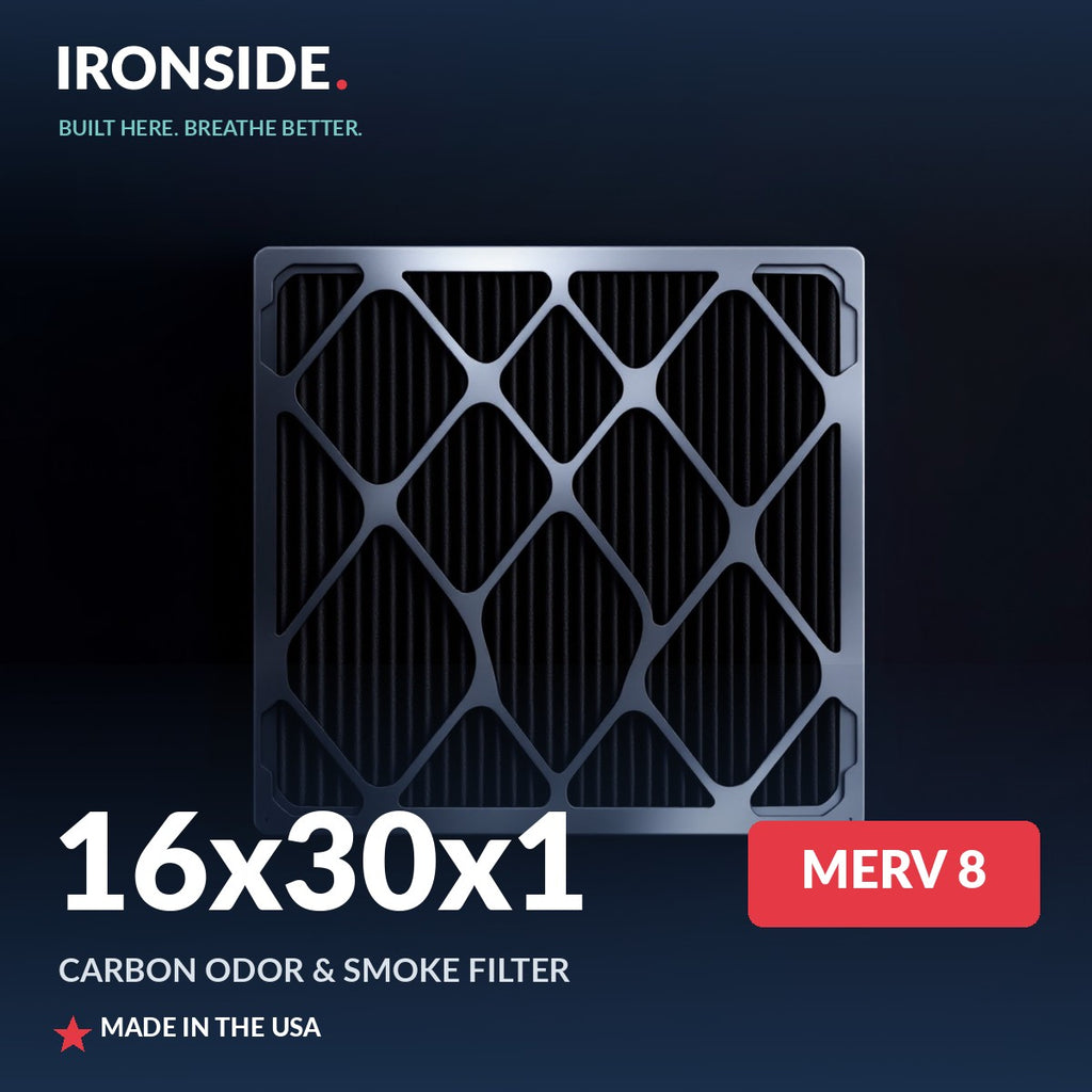 16x30x1 MERV 8 P + Carbon Air Filter — Ironside