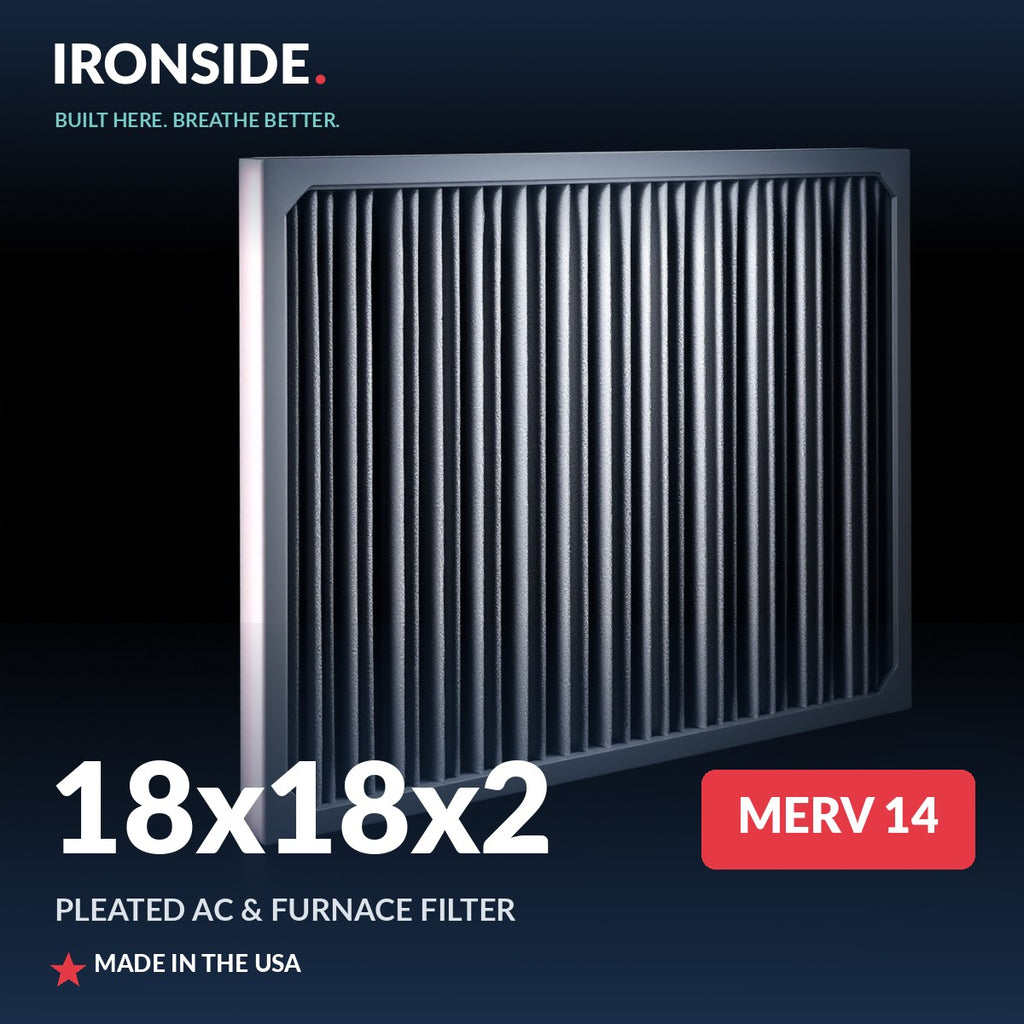 18x18x2 MERV 14 Air Filter — Ironside