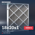 18x20x1 MERV 8 Tru Mini Pleat Air Filter — Ironside