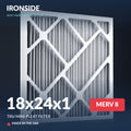 18x24x1 MERV 8 Tru Mini Pleat Air Filter — Ironside
