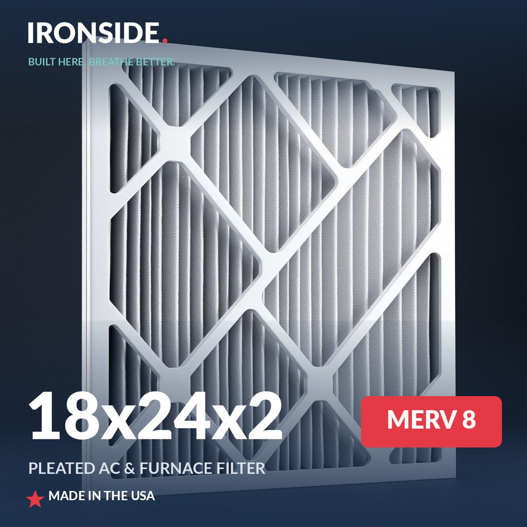 18x24x2 MERV 8 Air Filter — Ironside