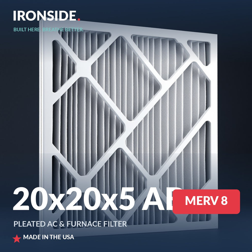 20x20x5 AB MERV 8 Air Filter — Ironside