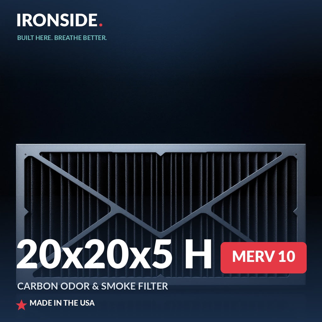 20x20x5 H MERV 10 P + Carbon Air Filter — Ironside