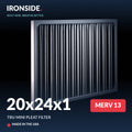20x24x1 MERV 13 Tru Mini Pleat Air Filter — Ironside