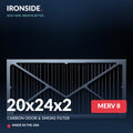 20x24x2 MERV 8 P + Carbon Air Filter — Ironside