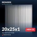 20x25x1 MERV 13 Tru Mini Pleat Air Filter — Ironside