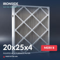 20x25x4 MERV 8 Air Filter — Ironside