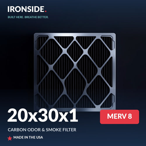 20x30x1 MERV 8 P + Carbon Air Filter — Ironside