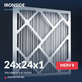 24x24x1 MERV 8 Tru Mini Pleat Air Filter — Ironside