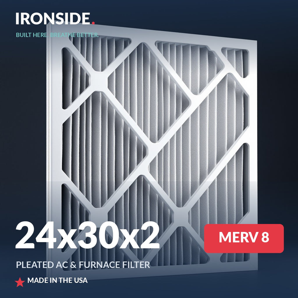 24x30x2 MERV 8 Air Filter — Ironside