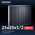 25x25x1/2 Half Inch Panel MERV 13 Air Filter — Ironside