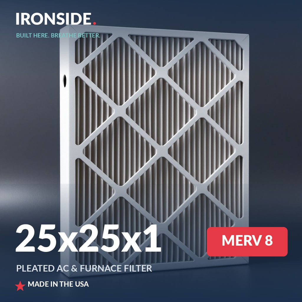 25x25x1 MERV 8 Air Filter — Ironside