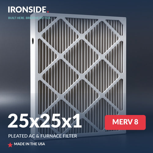 25x25x1 MERV 8 Air Filter — Ironside