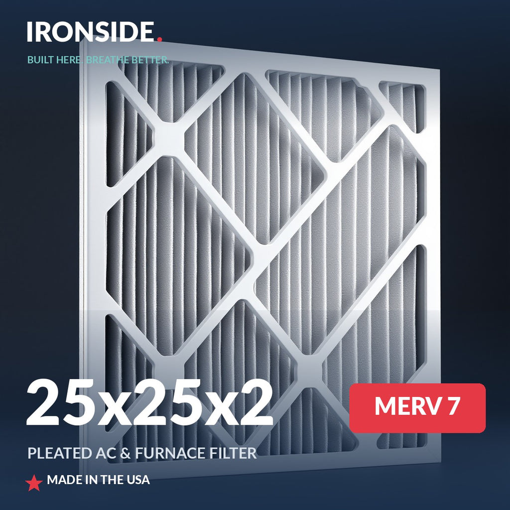 25x25x2 MERV 7 Air Filter — Ironside