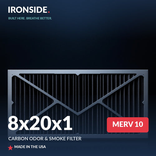 8x20x1 MERV 10 P + Carbon Air Filter — Ironside