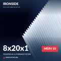 8x20x1 MERV 10 Air Filter — Ironside