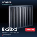 8x20x1 MERV 16 Air Filter — Ironside