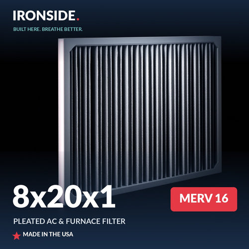 8x20x1 MERV 16 Air Filter — Ironside