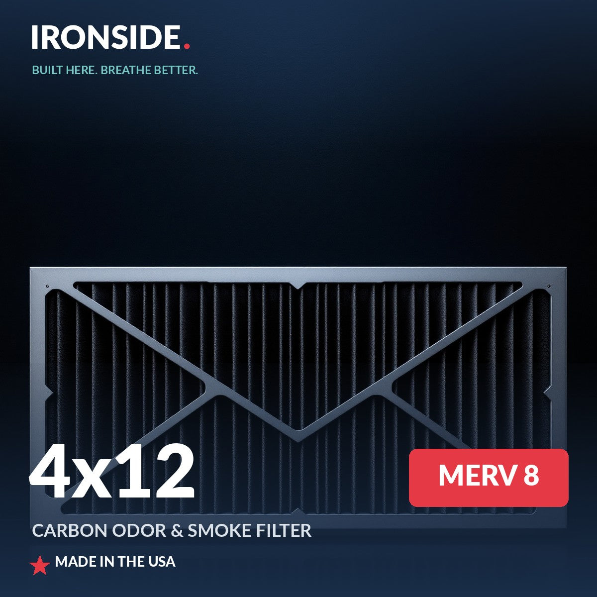 Diaper Odor Reducing Pure Carbon Air Vent Filters 4x12 (Register Vent Filters) — Ironside